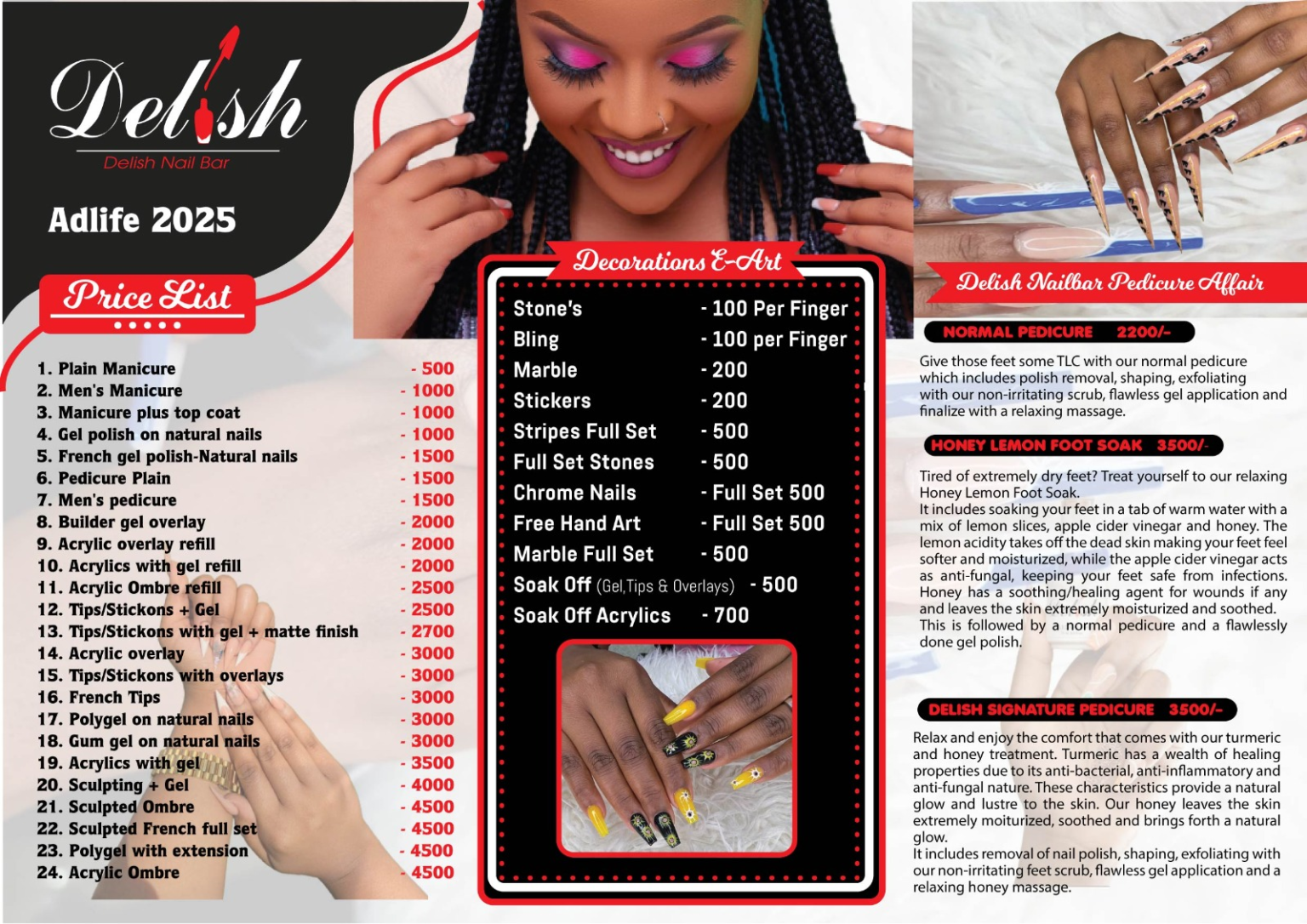 Edelish Delish Pricelist Adlife Plaza - Delish Beauty Group